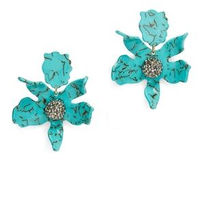Lele Sadoughi small Crystal Lily Earrings